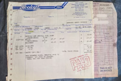 1986 Ford Capri 2.8i Special - 184